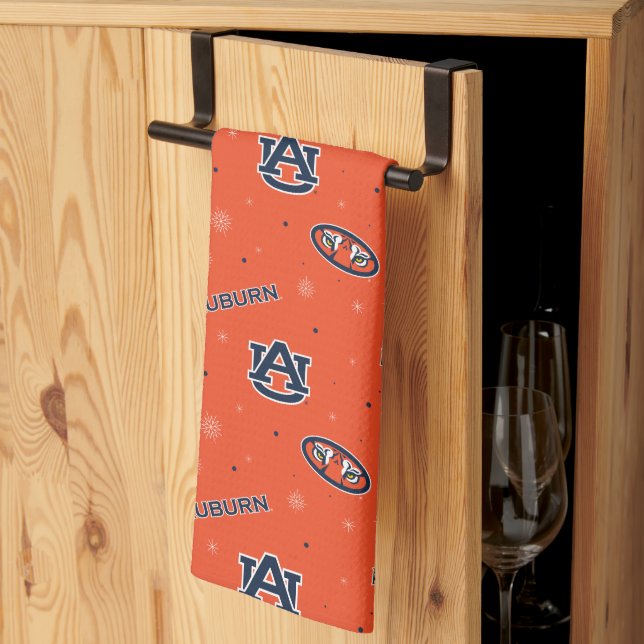 Auburn University | Holiday Pattern Kitchen Towel (Thirds Fold)