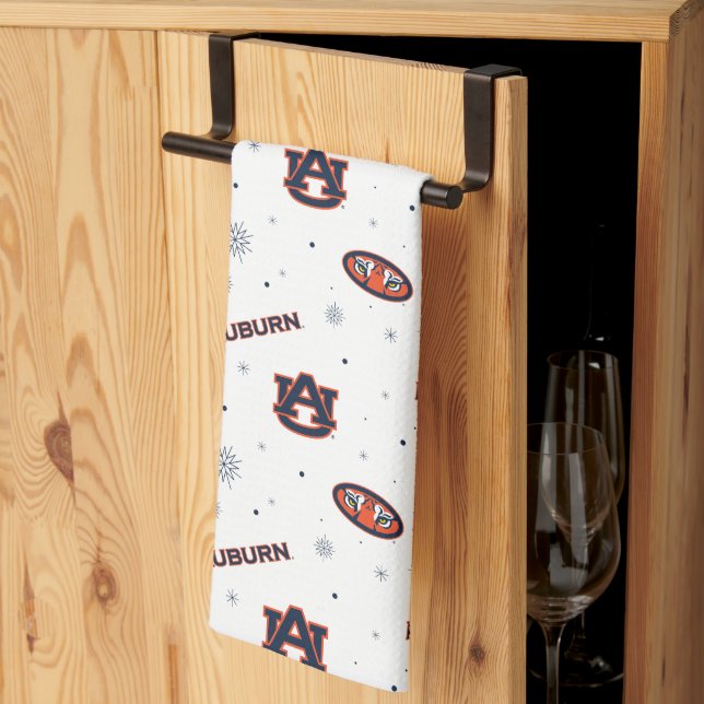 Auburn University | Holiday Pattern Kitchen Towel (Thirds Fold)