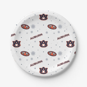 Auburn University   Holiday Pattern Paper Plate