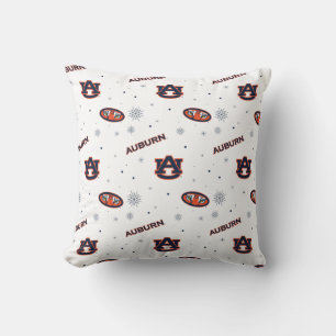 Auburn University Holiday Pattern Throw Pillow