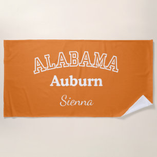 Auburn University Personalized Beach Towel
