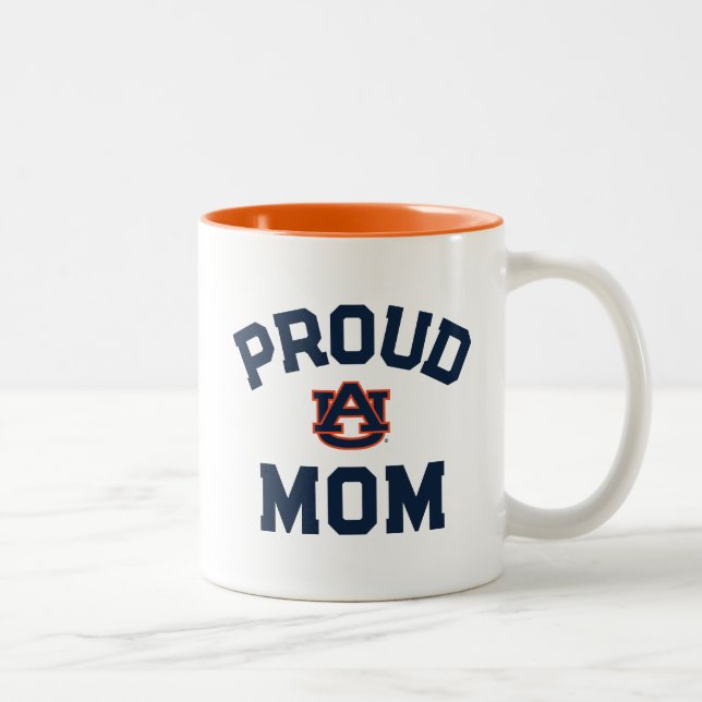 Auburn University "Proud Mom" Two-Tone Coffee Mug (Right)