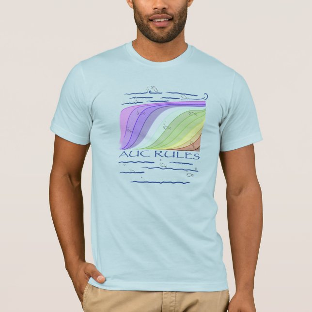 AUC Rules, custom text, light T-Shirt (Front)