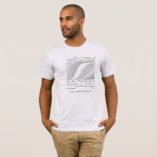 AUC Rules, fish - grey, custom text, light T-Shirt