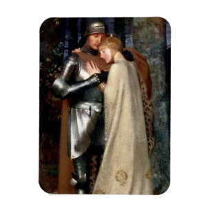 Aucassin and Nicolette Medieval Painting by Marian Magnet
