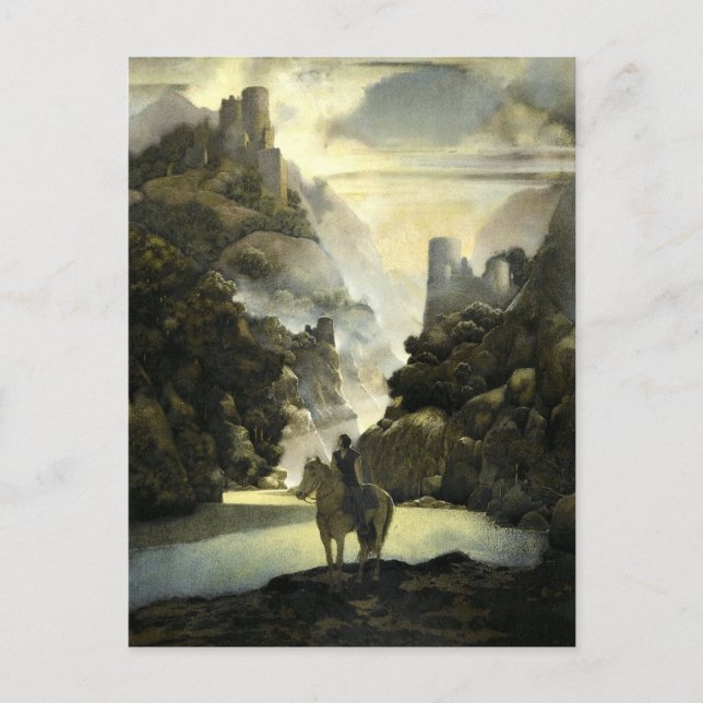 Aucassin Seeks for Nicolette by Maxfield Parrish Postcard (Front)