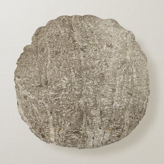 Auch Round Pillow (Front)