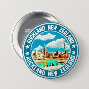 Auckland 3 inch round button