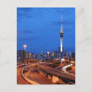 Auckland City at Dusk Postcard