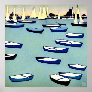 Auckland Harbour - Canvas Art Print