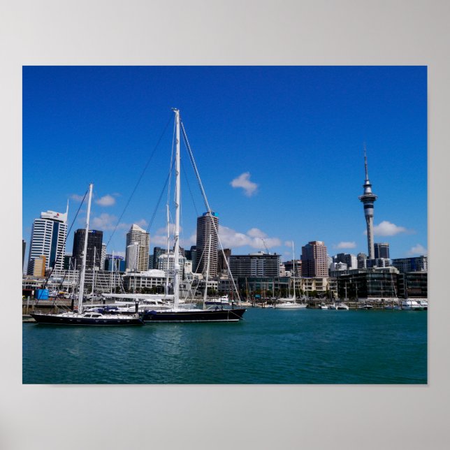 Auckland Harbour, New Zealand - Poster (Front)
