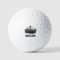 Auckland New Zealand City Skyline Vintage Travel
