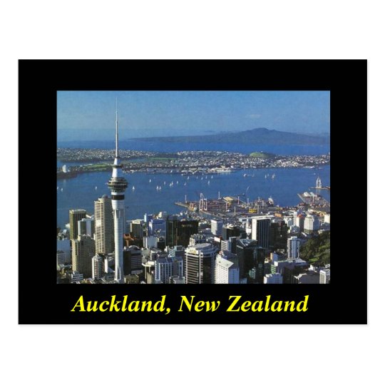 Auckland New Zealand postcard