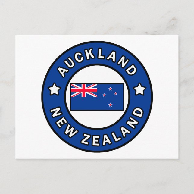 Auckland New Zealand Postcard (Front)