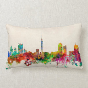 Auckland New Zealand Skyline Lumbar Pillow