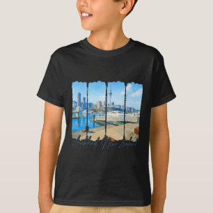 Auckland New Zealand Traveling Brushstroke Aucklan T-Shirt