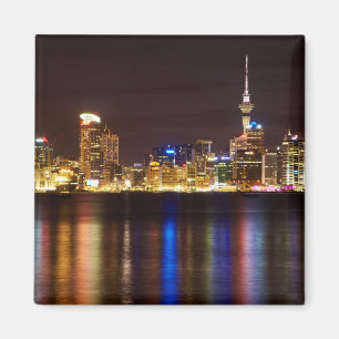 Auckland Night Cityscape Magnet