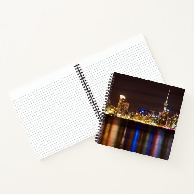 Auckland Night Cityscape Notebook (Inside)