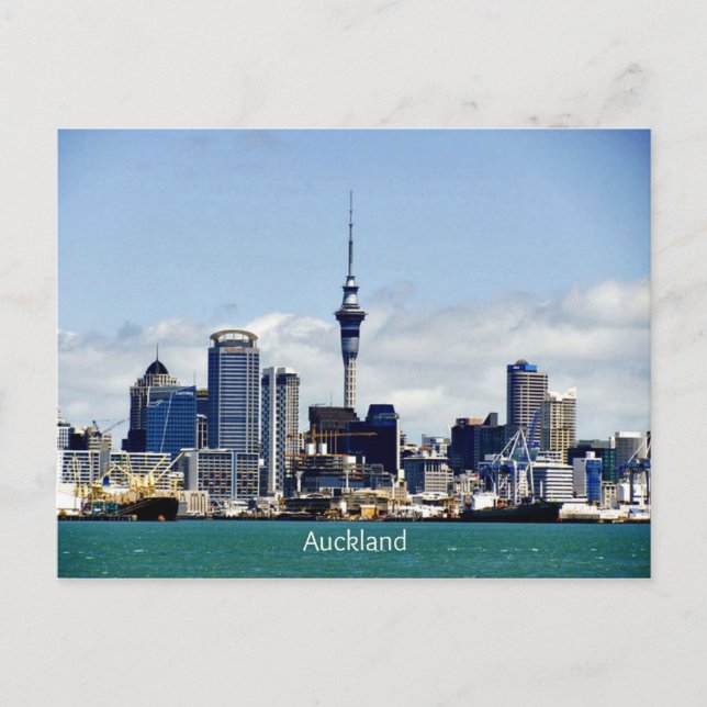 Auckland Skyline Postcard (Front)