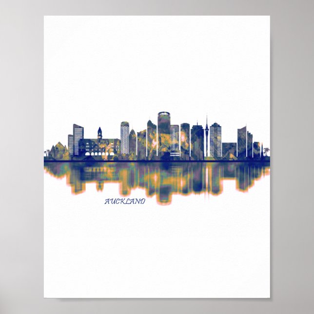 Auckland Skyline Poster (Front)