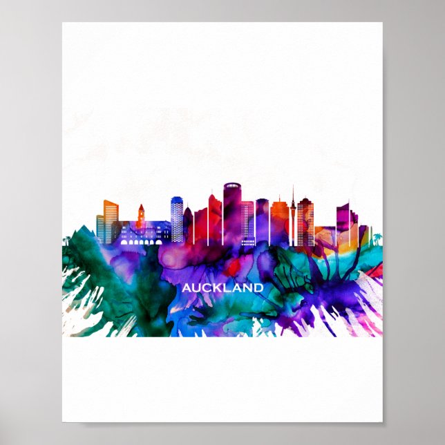 Auckland Skyline Poster (Front)