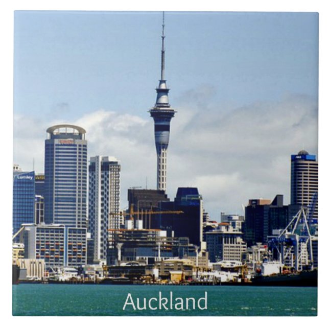 Auckland Skyline  Tile (Front)