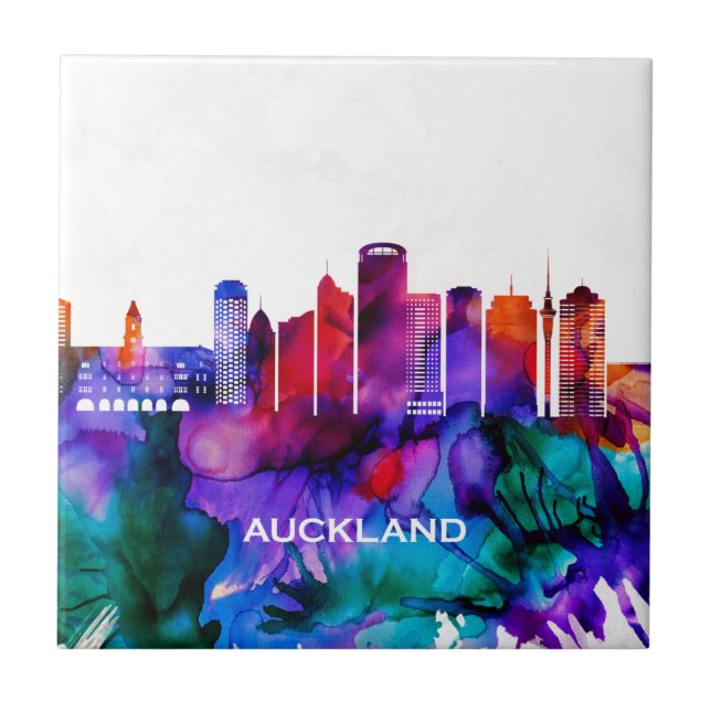 Auckland Skyline Tile (Front)