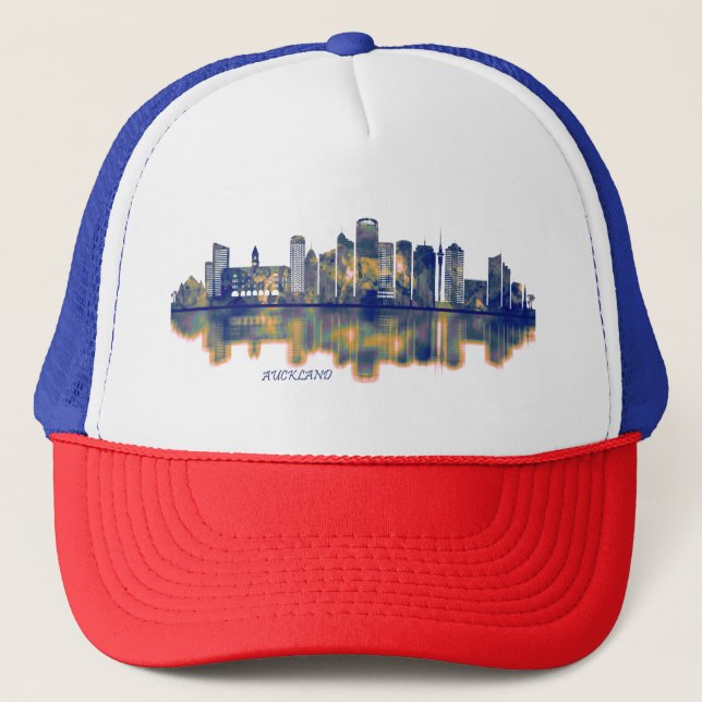 Auckland Skyline Trucker Hat (Front)