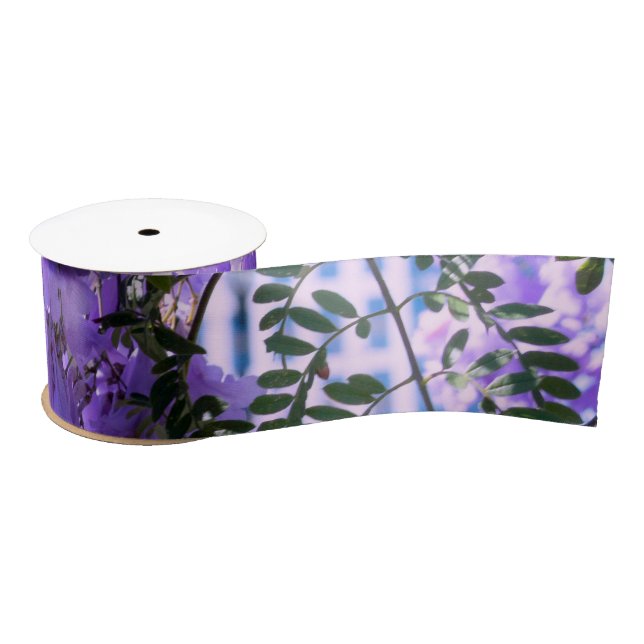 Auckland's Purple Bell Satin Ribbon (Spool)