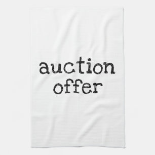 Auction Offer Kitchen Towel