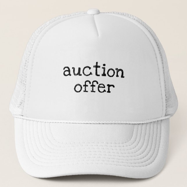 Auction Offer Trucker Hat (Front)