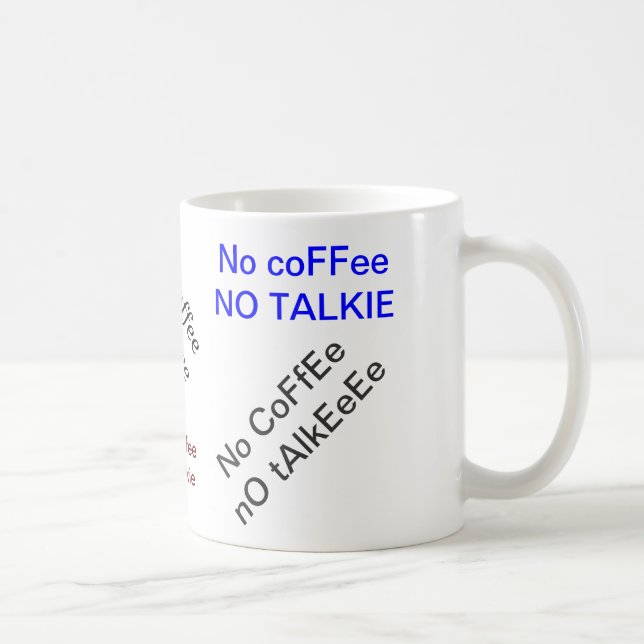Aucun café aucune tasse de film parlant (Droite)