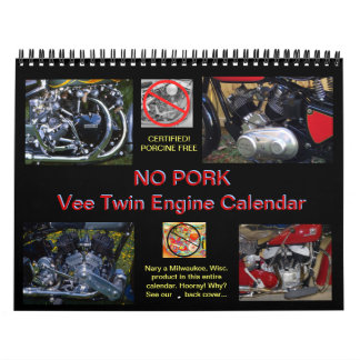 AUCUN calendrier jumeau en vé de moteur de moto du