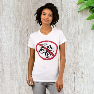 Aucun Chien Autorisé T-shirt Femme
