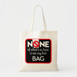 Aucun des éléments présents ici n'est dans mon sac