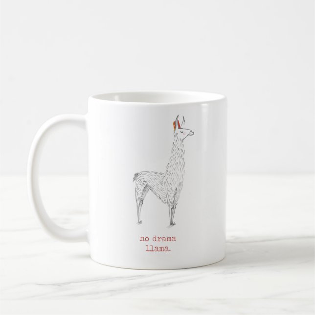 Aucun lama de drame - tasse (Gauche)