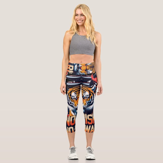 Aucun risque Pas de récompense - leggings de tigre (Recto)