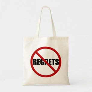 Aucun sac fourre-tout à toile d'icône de regrets