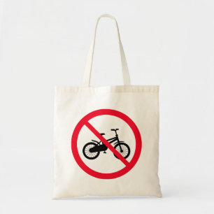 Aucun signe interdit à bicyclette Sac fourre-tou