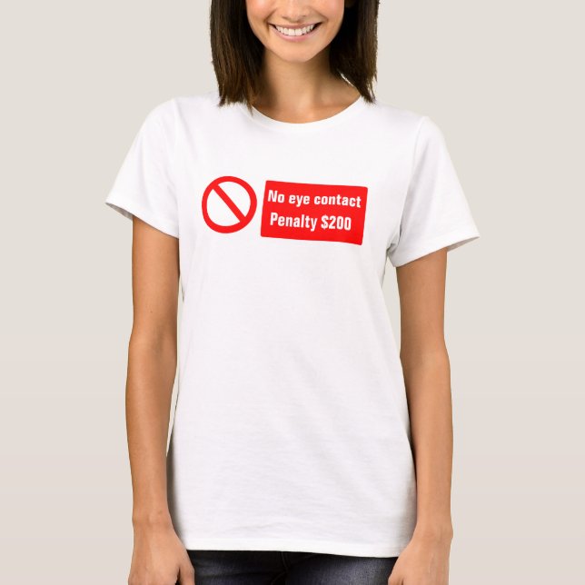 Aucun T-shirt de contact visuel (Devant)