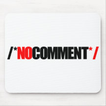 Aucun tapis de souris de commentaire