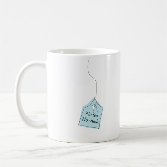 Aucun thé aucune tasse de thé ou de café d'ombre (Gauche)