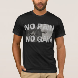 Aucune douleur aucun T-shirt d'haltérophilie
