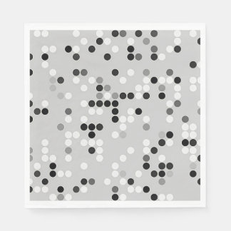 Aucune serviette en papier à points de couleur ; c