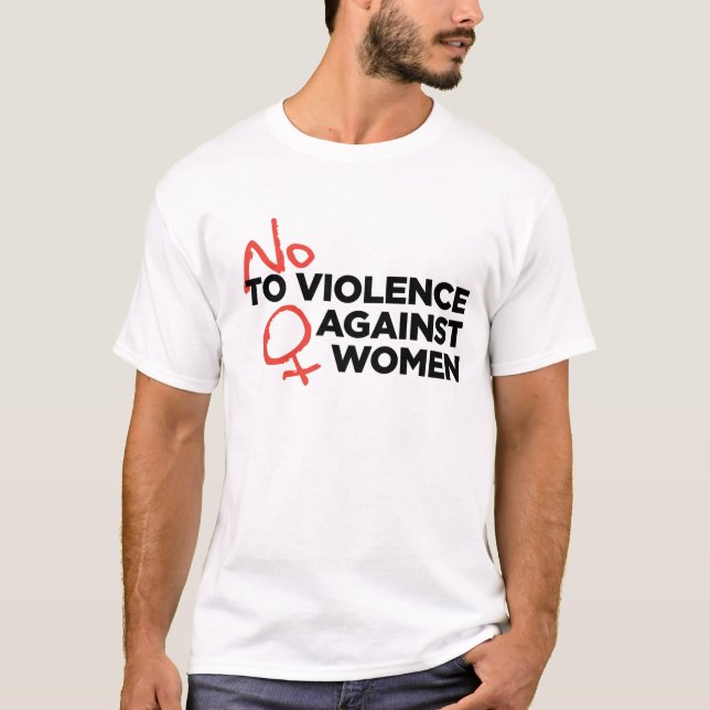 "Aucune violence T-shirt contre femmes" (Devant)