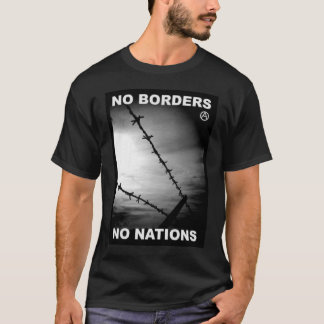 aucunes frontières aucun T-shirt de nations