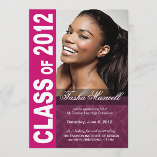 Audacieux, faire-part 2012 de photo d'obtention du