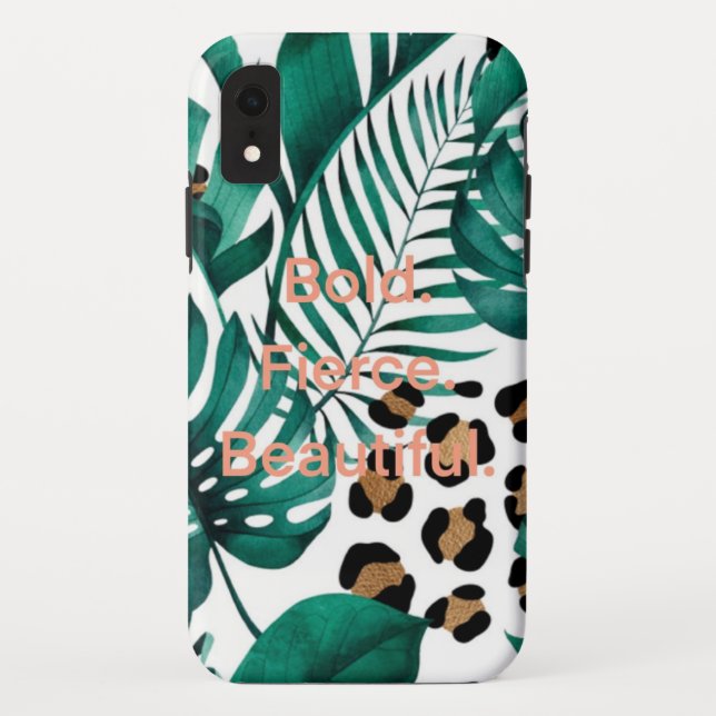 Audacieux. Fierce. Magnifique. coque iphone Coque- (Dos)