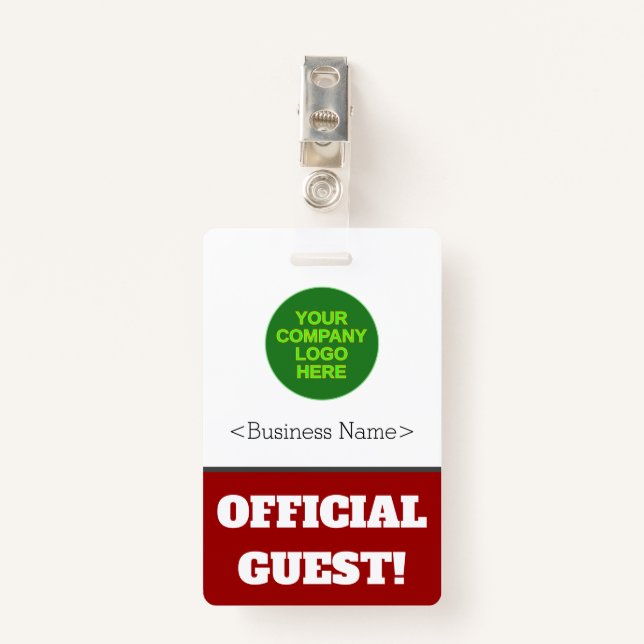Audacieux "GUEST OFFICIEL !" Badge (Devant avec clip)