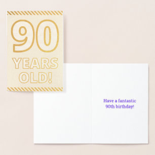 Audacieux, L'Huile D'Or "90 ANS !" Carte d'anniver